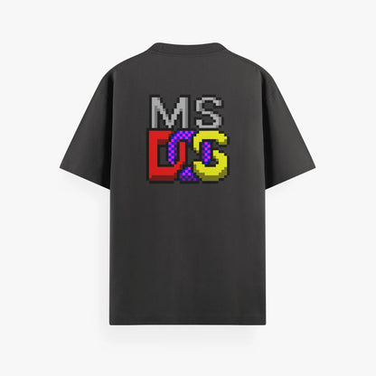 Pixel Art MS-DOS Oversized Tee